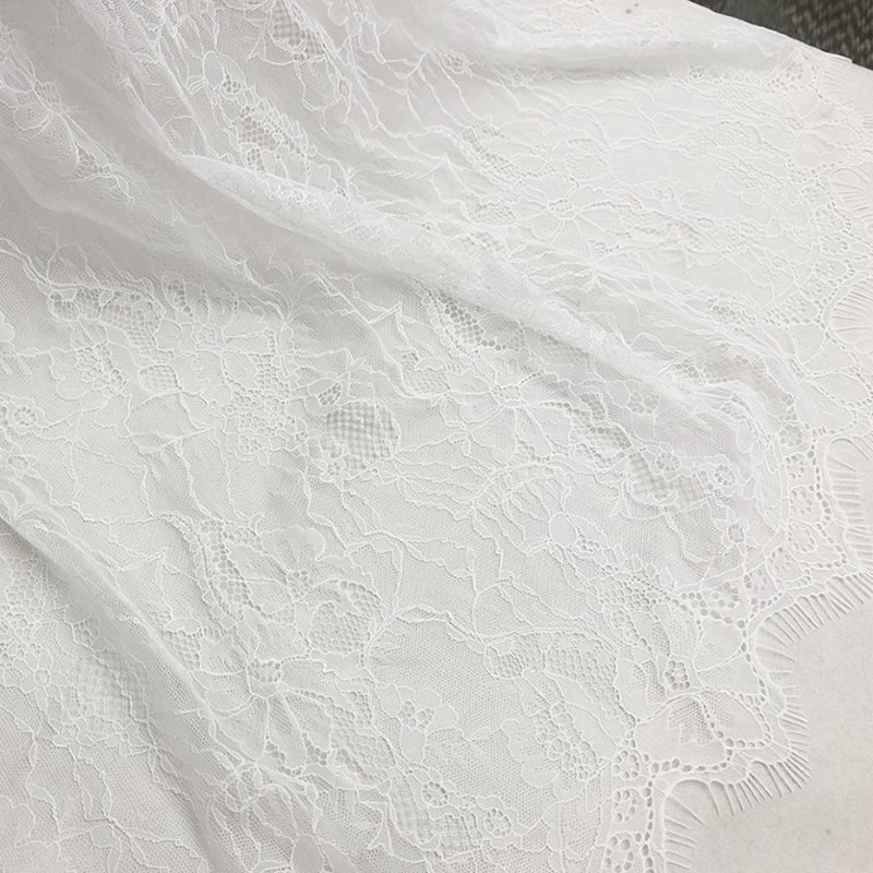 Dress Bridal Warp Knit Lace Fabric for Women's Wear Wholesale Supplier 6